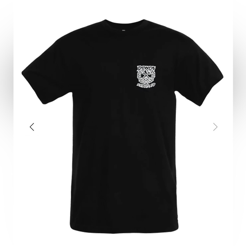 DIXXON STURGIS GREY SKETCHY CREST T-SHIRT BLACK - MENS 2XL